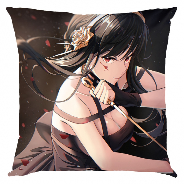 SPY×FAMILY Anime square full-color pillow cushion 45X45CM NO FILLING  J2-80