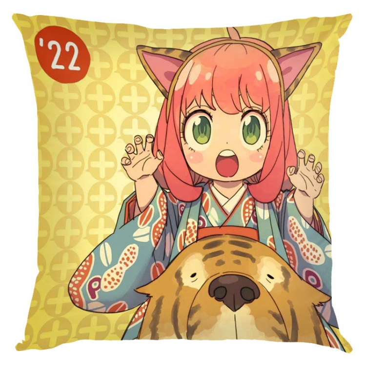 SPY×FAMILY Anime square full-color pillow cushion 45X45CM NO FILLING J2-74