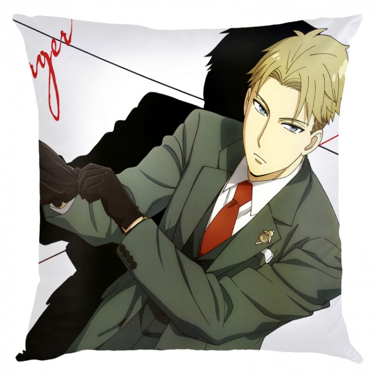 SPY×FAMILY Anime square full-color pillow cushion 45X45CM NO FILLING  J2-66