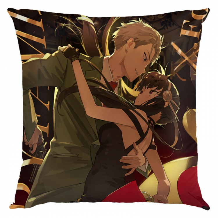 SPY×FAMILY Anime square full-color pillow cushion 45X45CM NO FILLING  J2-44