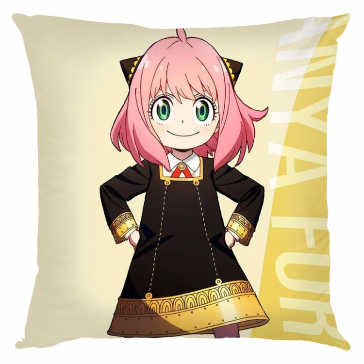 SPY×FAMILY Anime square full-color pillow cushion 45X45CM NO FILLING  J2-67