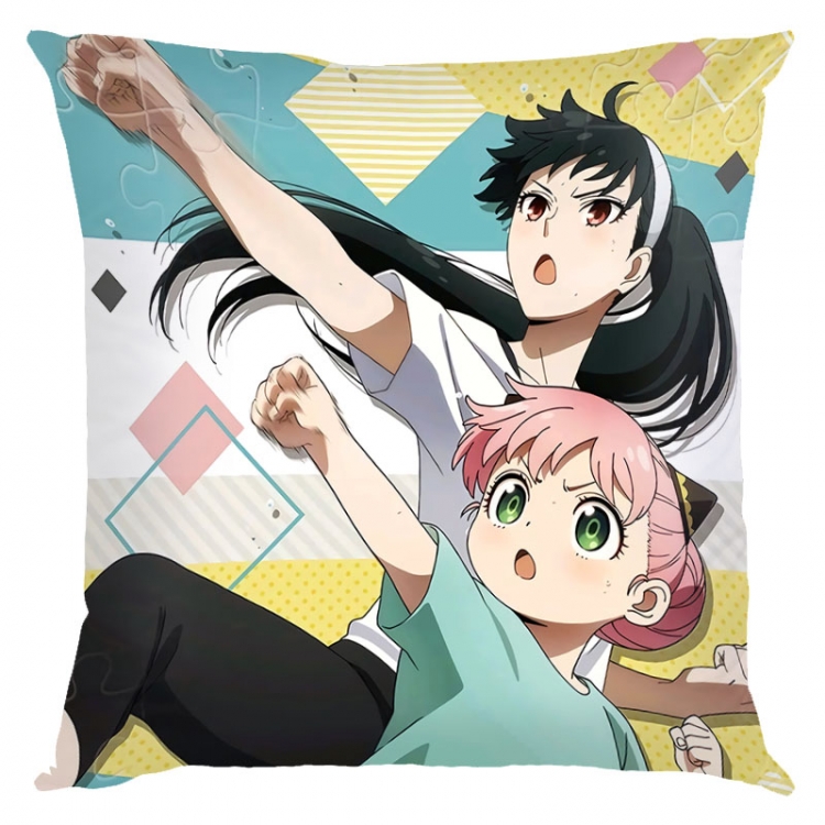 SPY×FAMILY Anime square full-color pillow cushion 45X45CM NO FILLING  J2-7