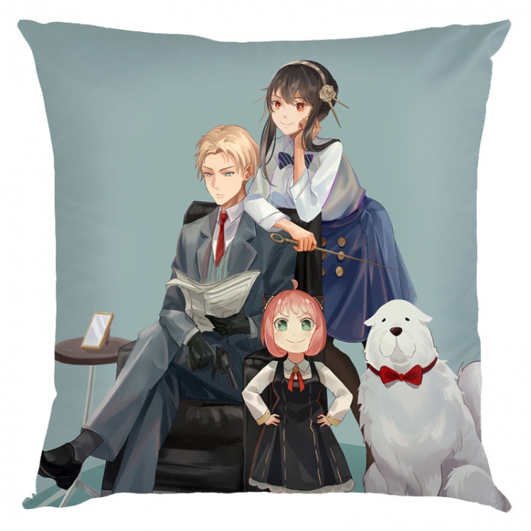 SPY×FAMILY Anime square full-color pillow cushion 45X45CM NO FILLING  J2-1