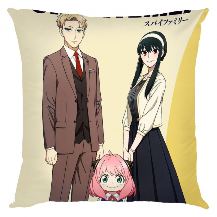 SPY×FAMILY Anime square full-color pillow cushion 45X45CM NO FILLING  J2-10