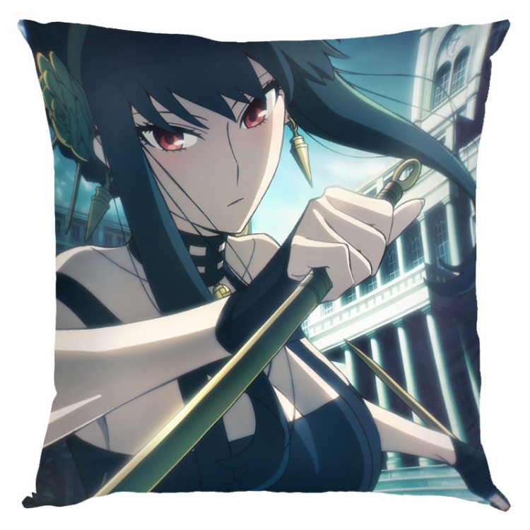 SPY×FAMILY Anime square full-color pillow cushion 45X45CM NO FILLING  J2-65