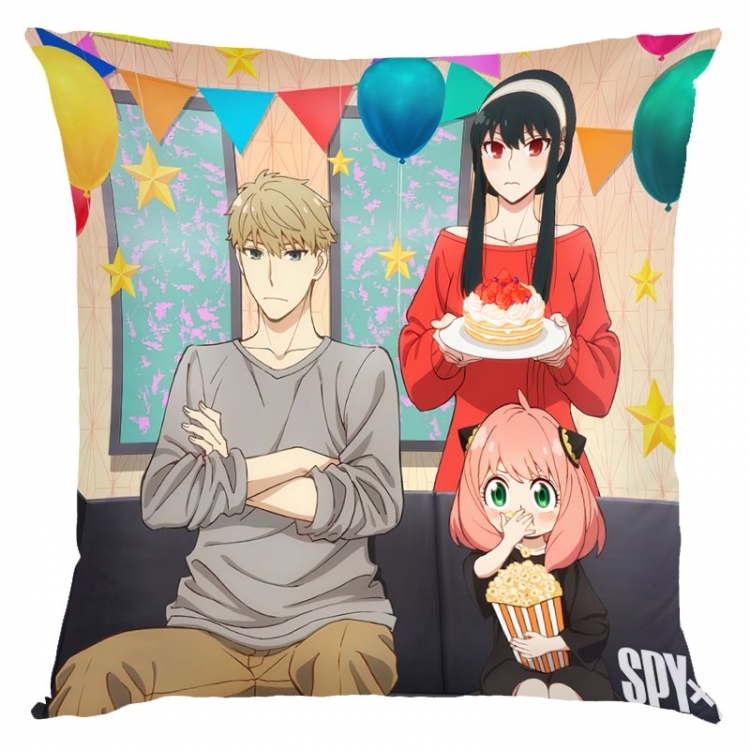 SPY×FAMILY Anime square full-color pillow cushion 45X45CM NO FILLING  J2-18