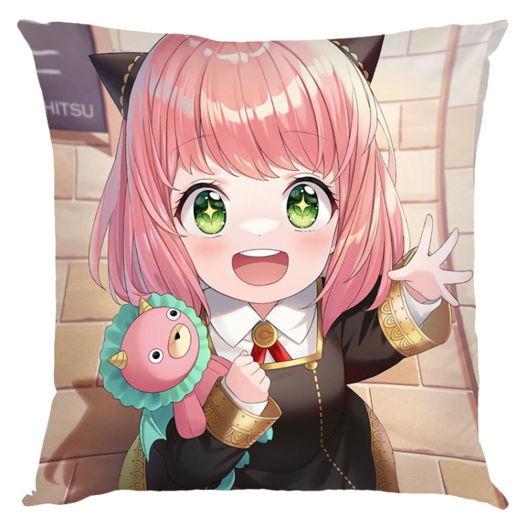 SPY×FAMILY Anime square full-color pillow cushion 45X45CM NO FILLING  J2-60