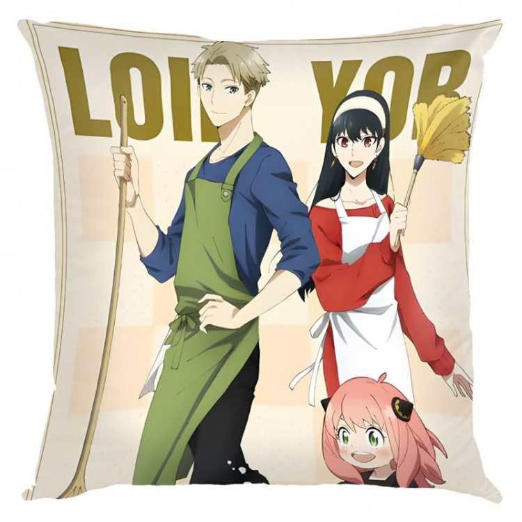 SPY×FAMILY Anime square full-color pillow cushion 45X45CM NO FILLING J2-31