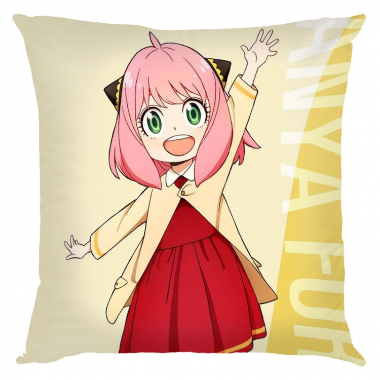 SPY×FAMILY Anime square full-color pillow cushion 45X45CM NO FILLING  J2-75