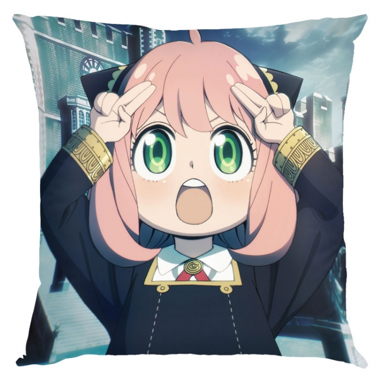 SPY×FAMILY Anime square full-color pillow cushion 45X45CM NO FILLING  J2-63