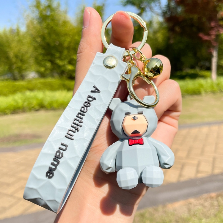 gentleman bear Cartoon Peripherals Car Keychain Bag Ornament Pendant price for 5 pcs