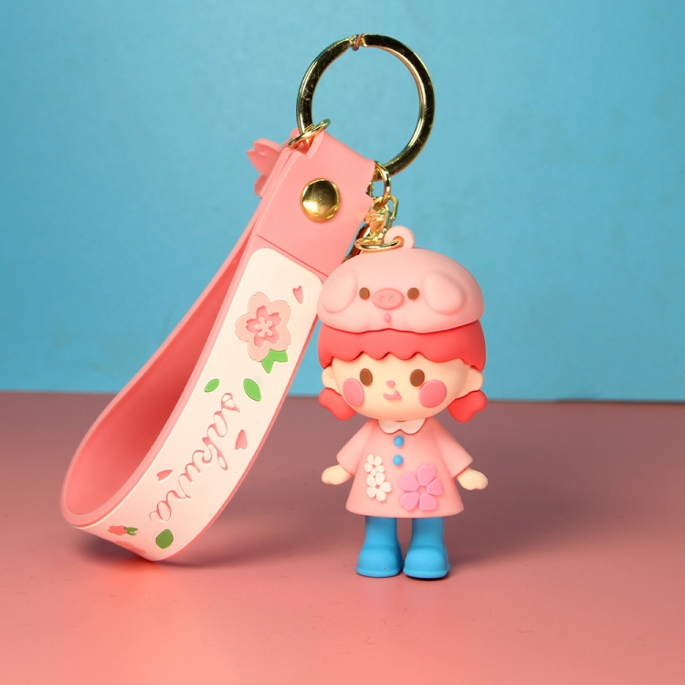 sakura girl cartoon car keychain bag ornament pendant price for 5 pcs