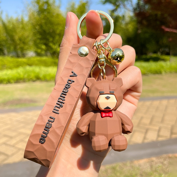 gentleman bear Cartoon Peripherals Car Keychain Bag Ornament Pendant price for 5 pcs