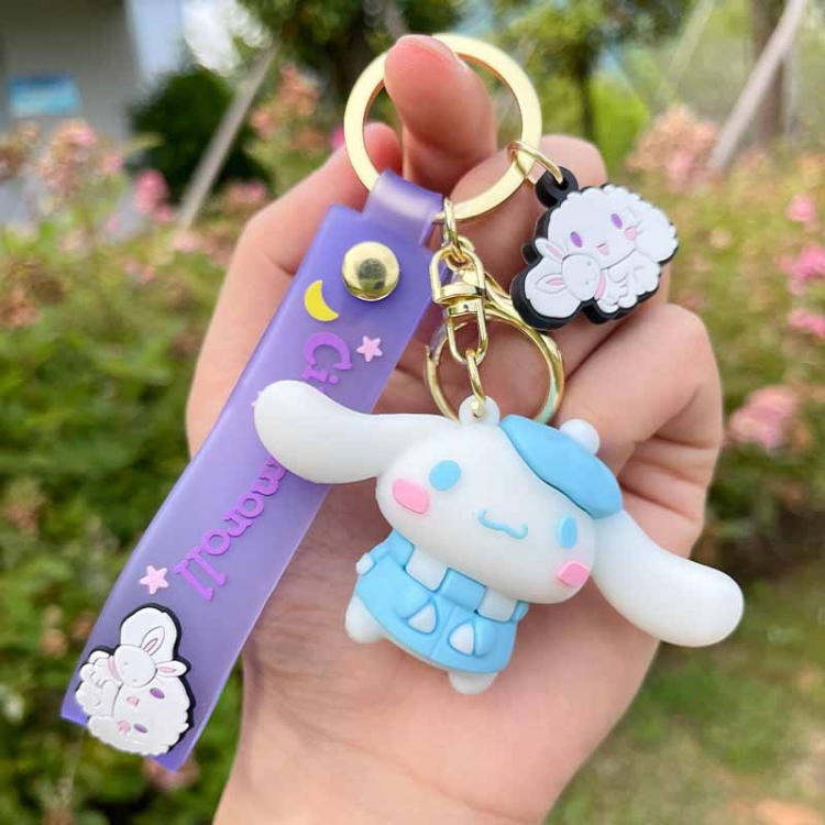 big-eared dog Epoxy doll keychain pendant cute cartoon bag pendant price for 5 pcs