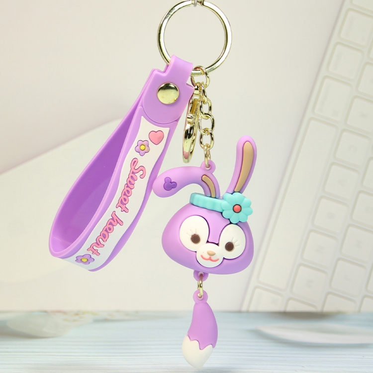 Delu Epoxy doll keychain pendant cute cartoon bag pendant price for 5 pcs