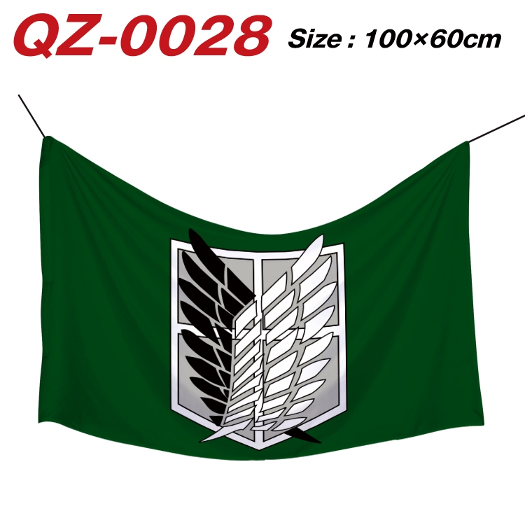 Shingeki no Kyojin Full Color Watermark Printing Banner 100X60CM QZ-0028