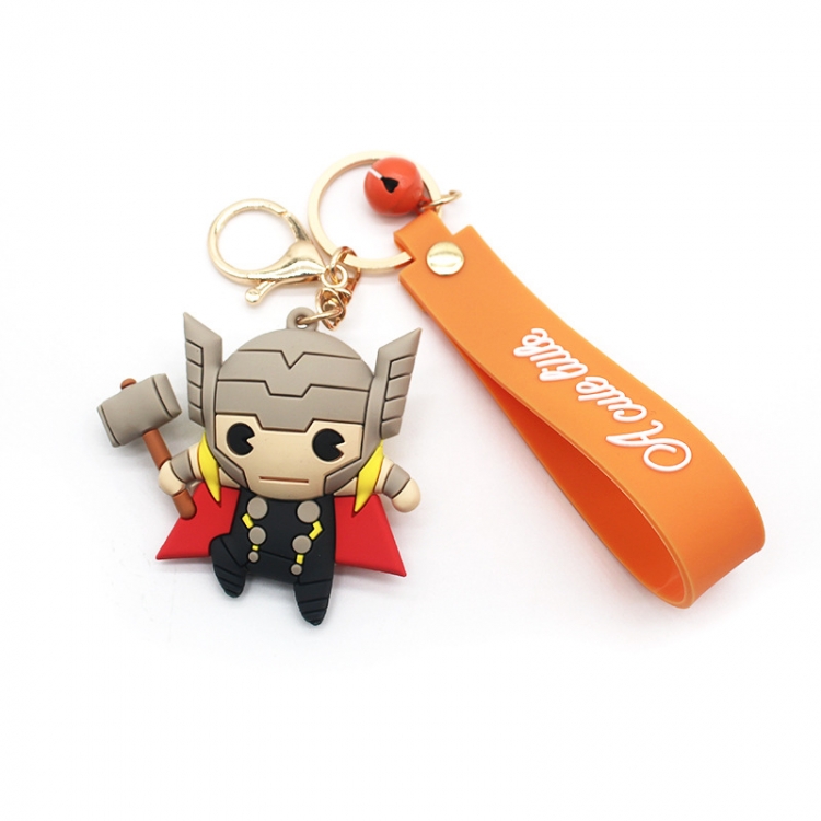 Thor Cartoon Car Epoxy Doll Keychain Pendant Bag Ornament price for 5 pcs