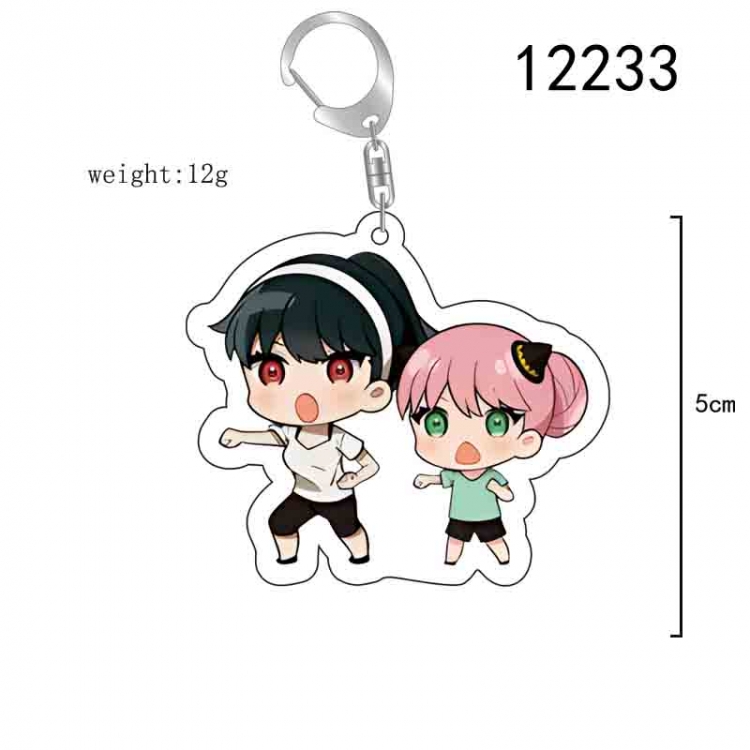 SPY×FAMILY  Anime Acrylic Keychain Charm  price for 5 pcs 12233