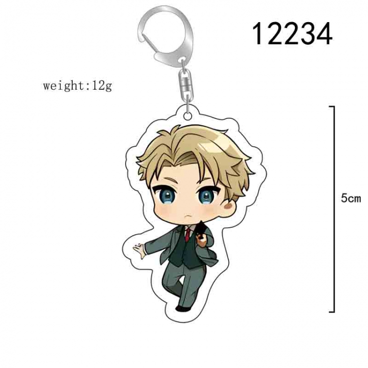 SPY×FAMILY  Anime Acrylic Keychain Charm  price for 5 pcs 12234