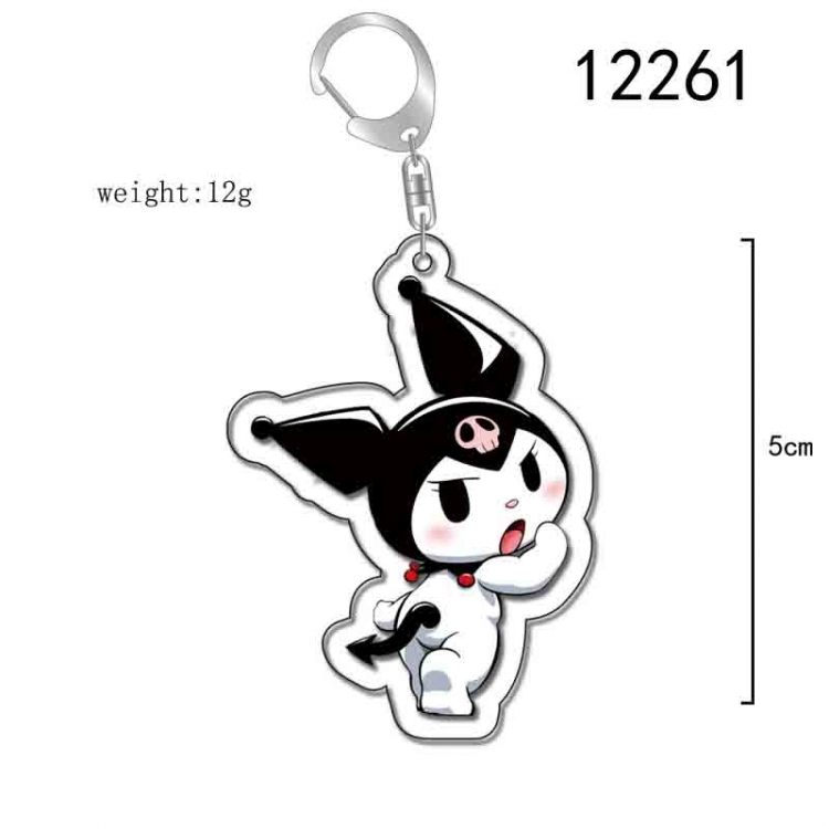 sanrio Cartoon Acrylic Keychain Charm  price for 5 pcs 12261