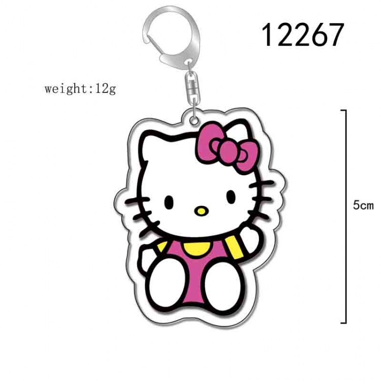 sanrio Cartoon Acrylic Keychain Charm  price for 5 pcs 12267