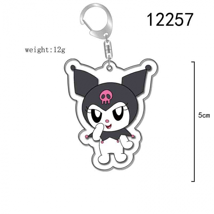 sanrio Cartoon Acrylic Keychain Charm  price for 5 pcs 12257