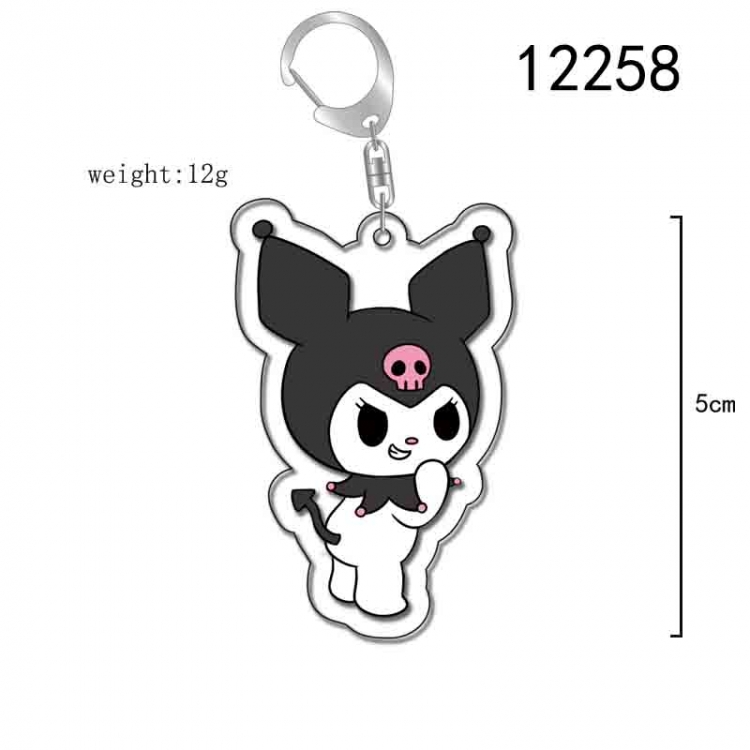 sanrio Cartoon Acrylic Keychain Charm  price for 5 pcs 12258