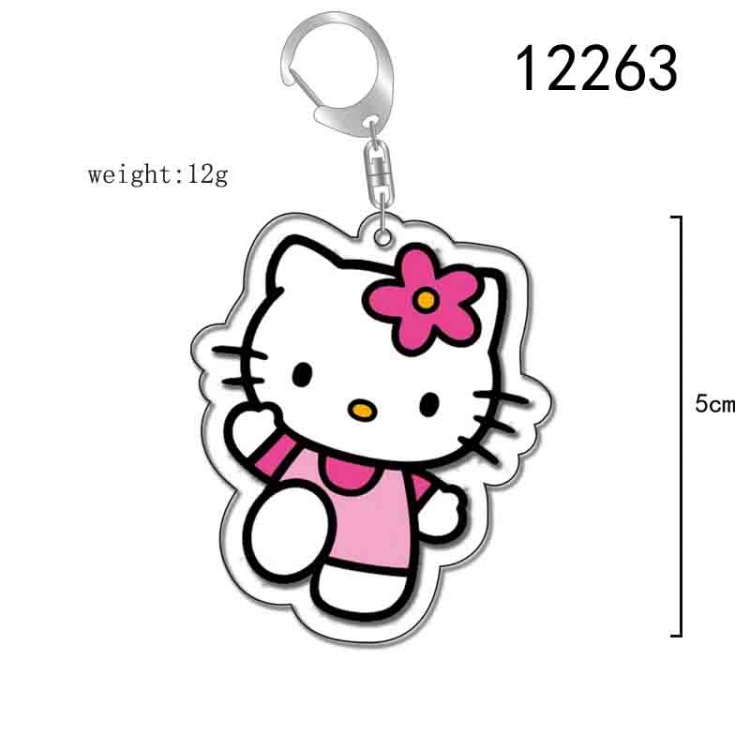 sanrio Cartoon Acrylic Keychain Charm  price for 5 pcs 12263