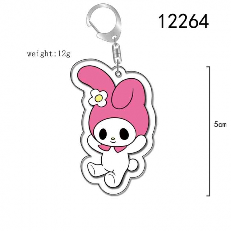 sanrio Cartoon Acrylic Keychain Charm  price for 5 pcs 12264