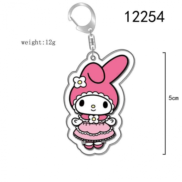 sanrio Cartoon Acrylic Keychain Charm  price for 5 pcs 12254