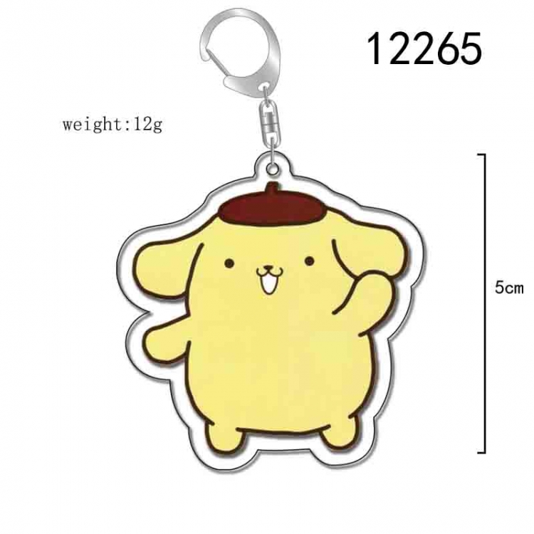 sanrio Cartoon Acrylic Keychain Charm  price for 5 pcs 12265