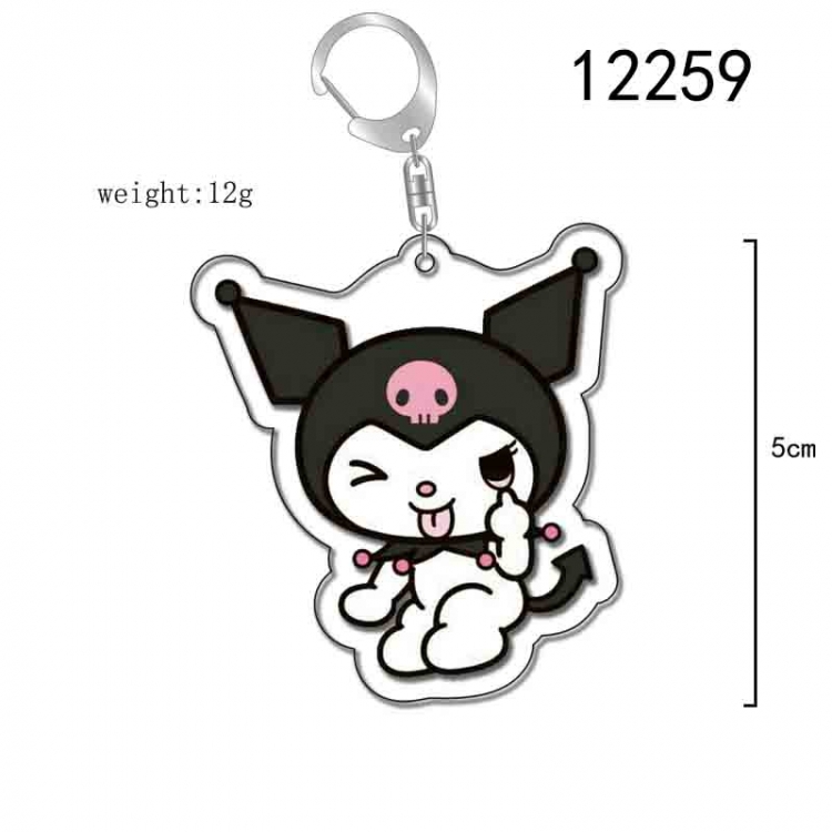 sanrio Cartoon Acrylic Keychain Charm  price for 5 pcs 12259