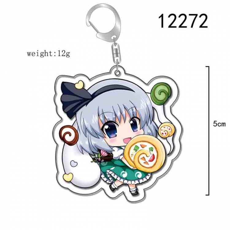 East Anime Acrylic Keychain Charm  price for 5 pcs 12272