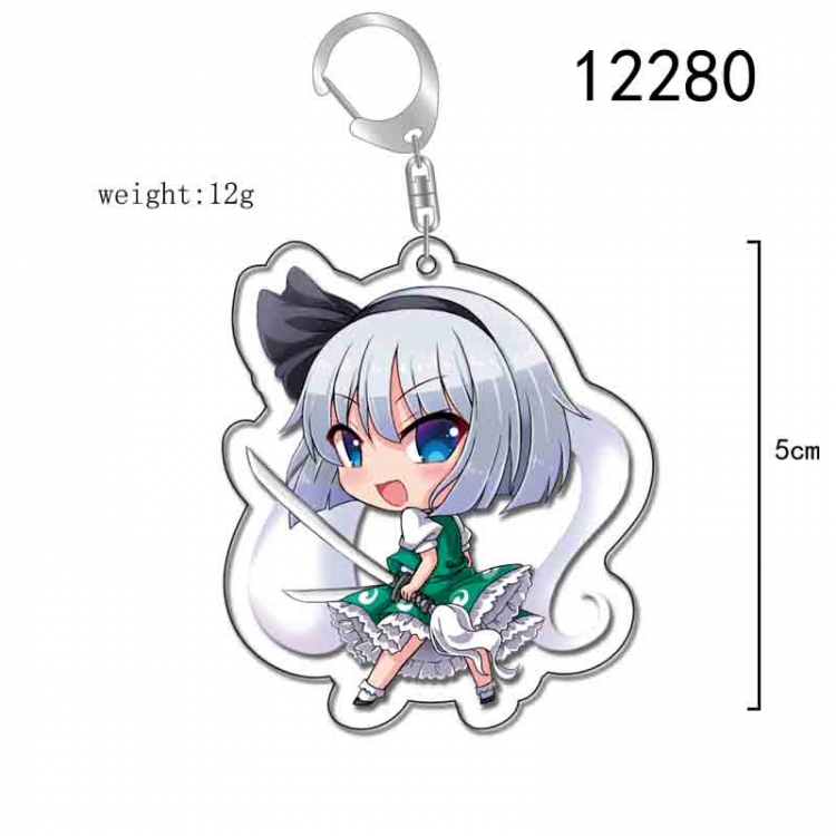 East Anime Acrylic Keychain Charm  price for 5 pcs 12280