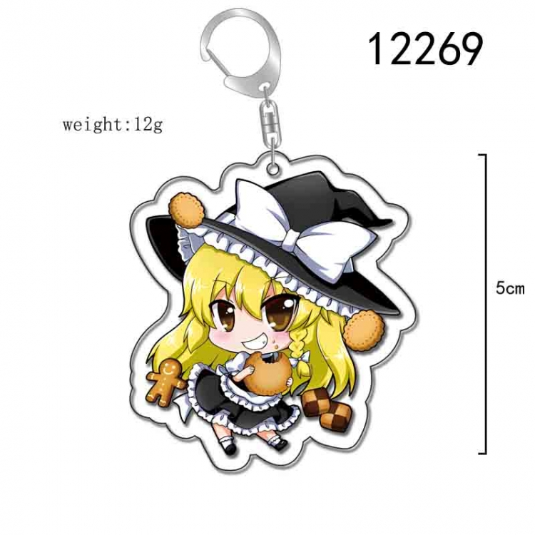 East Anime Acrylic Keychain Charm  price for 5 pcs 12269