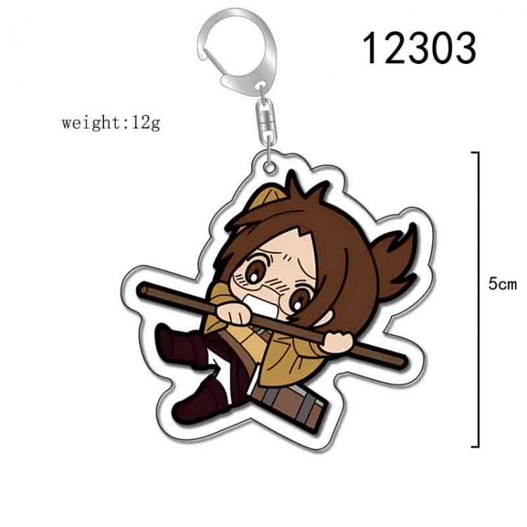 Shingeki no Kyojin Anime Acrylic Keychain Charm  price for 5 pcs 12303