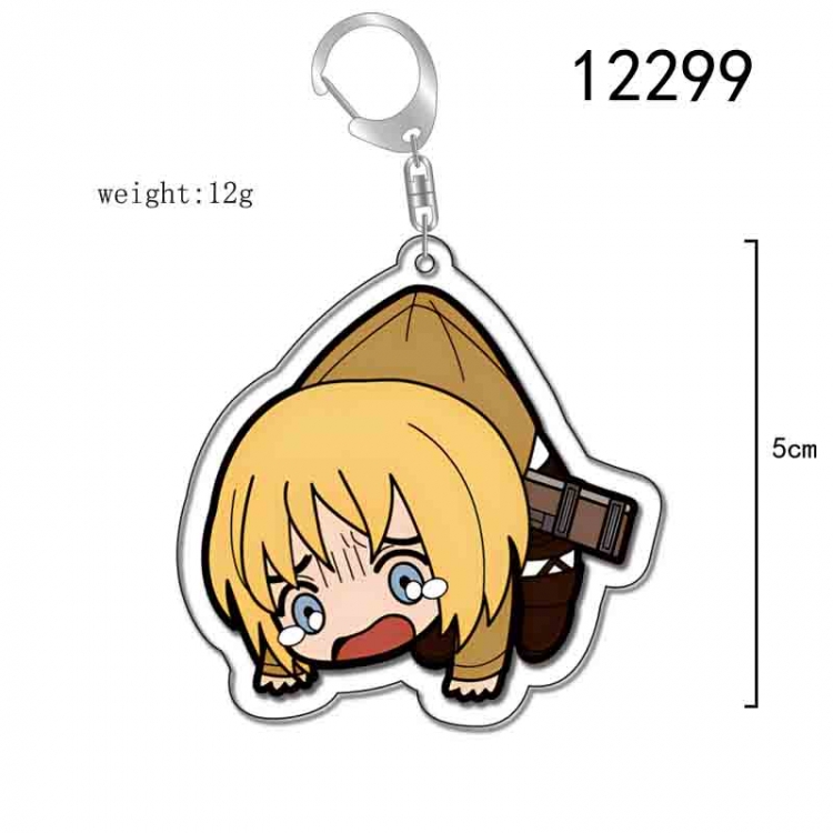 Shingeki no Kyojin Anime Acrylic Keychain Charm  price for 5 pcs 12299