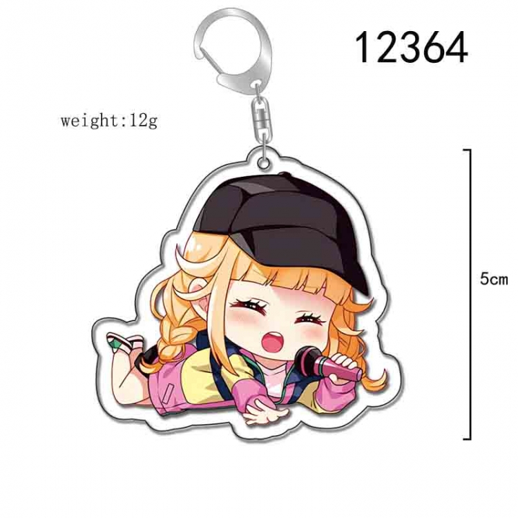 paiduilangkezhugekongming  Acrylic Keychain Charm  price for 5 pcs 12364