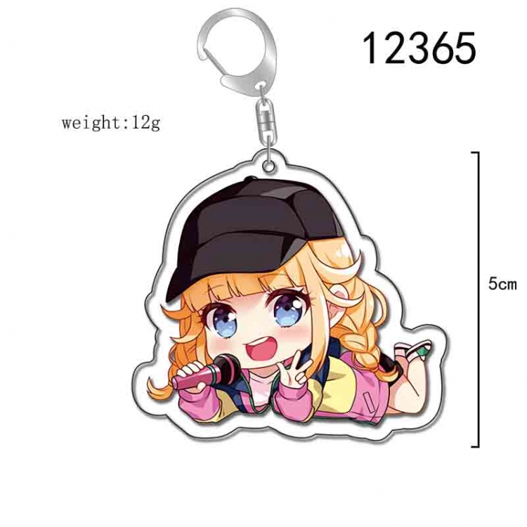 paiduilangkezhugekongming  Acrylic Keychain Charm  price for 5 pcs 12365