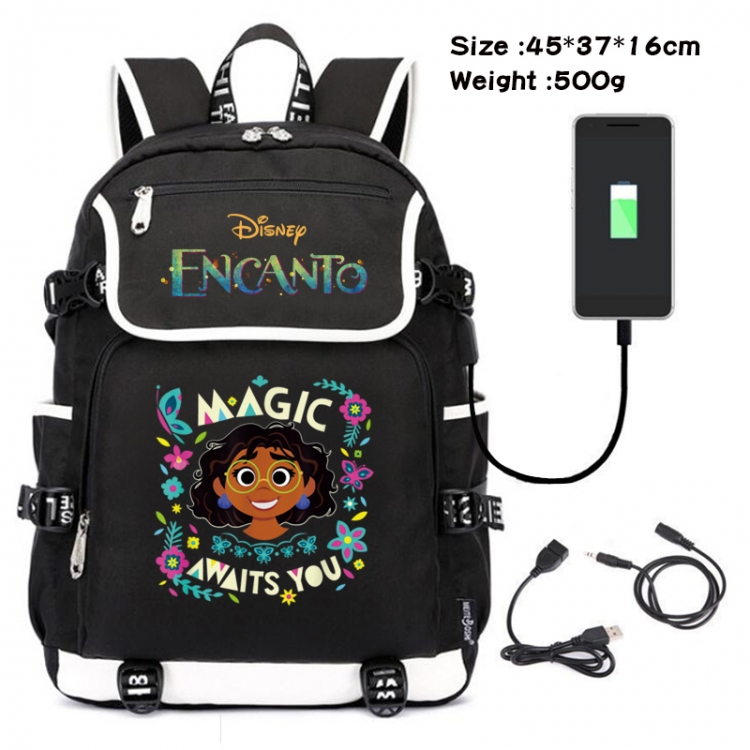 full house of magic Anime Data Small Flip Canvas Backpack School Bag 45X37X16CM