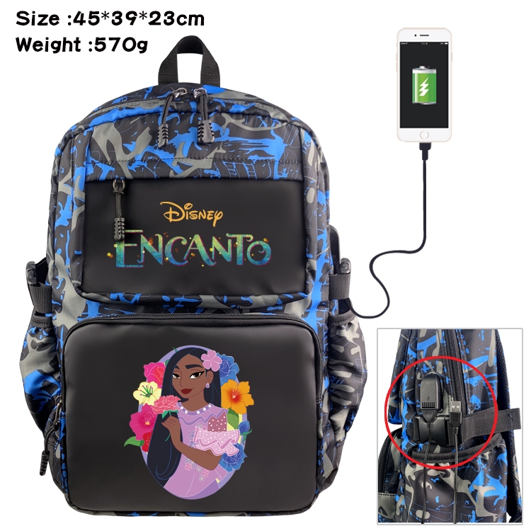 full house of magic Anime Waterproof Nylon Camouflage Backpack School Bag 45X39X23CM