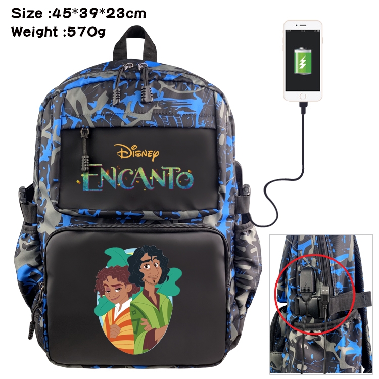 full house of magic Anime Waterproof Nylon Camouflage Backpack School Bag 45X39X23CM