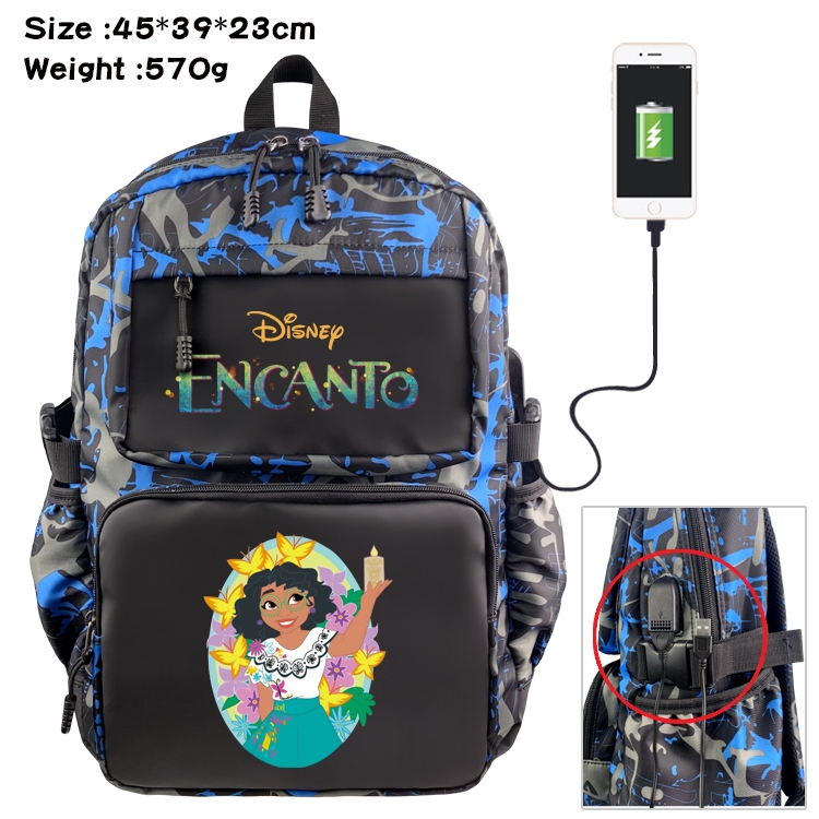 full house of magic Anime Waterproof Nylon Camouflage Backpack School Bag 45X39X23CM