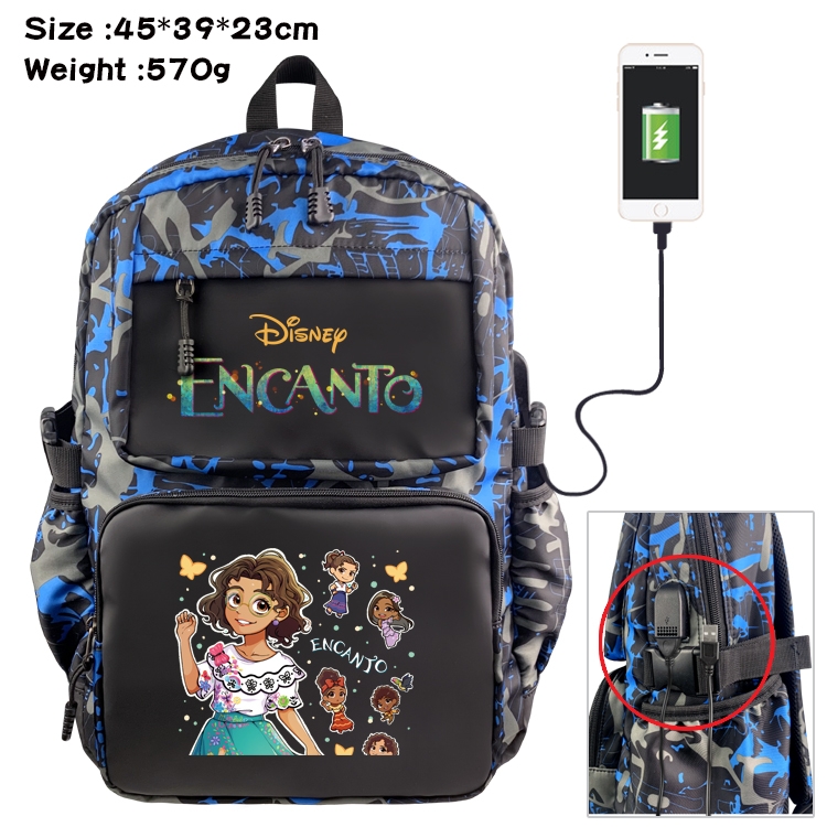 full house of magic Anime Waterproof Nylon Camouflage Backpack School Bag 45X39X23CM