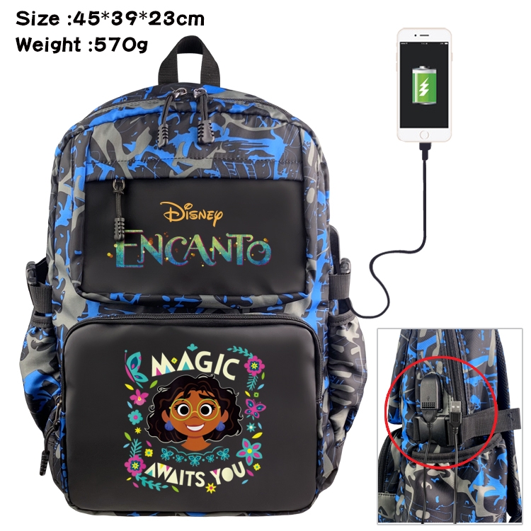 full house of magic Anime Waterproof Nylon Camouflage Backpack School Bag 45X39X23CM