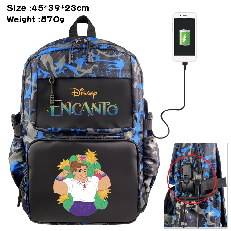 full house of magic Anime Waterproof Nylon Camouflage Backpack School Bag 45X39X23CM