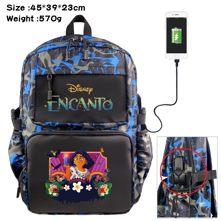 full house of magic Anime Waterproof Nylon Camouflage Backpack School Bag 45X39X23CM