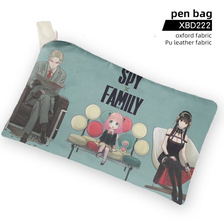 SPY×FAMILY Anime canvas large capacity student stationery pencil case XBD222