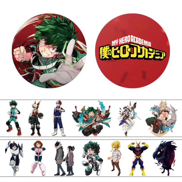 My Hero Academia Adhesive tape decorative stickers can be pasted repeatedly 50X4cm price for 5 pcs