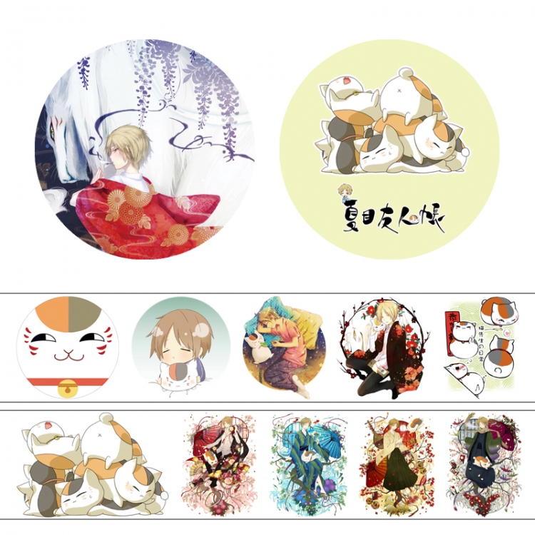 Natsume_Yuujintyou Adhesive tape decorative stickers can be pasted repeatedly 50X4cm price for 5 pcs